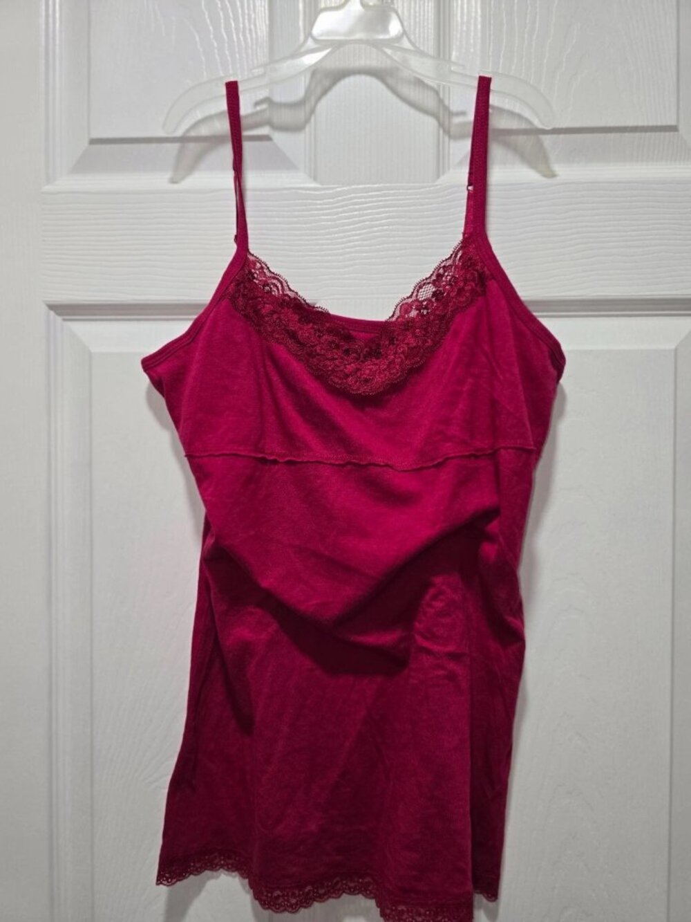 Mudd Tank Ladies XL Red Lace Beaded Strappy Elena Gilbert Bella Swan